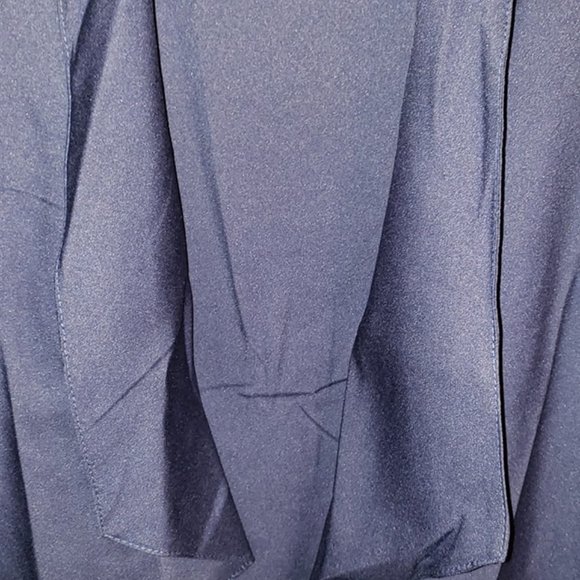 Navy Drape Front Heavy Cardi Jkt NWOT - Picture 3 of 5